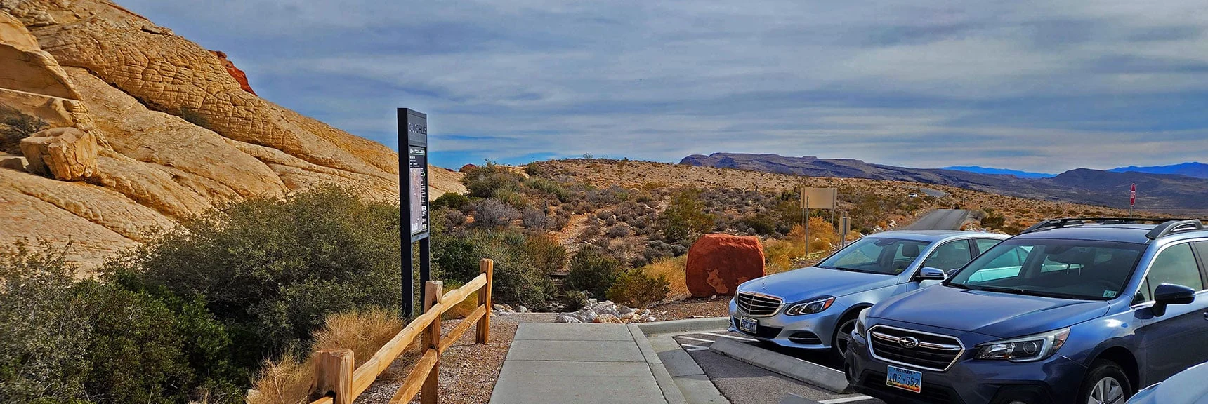 Descend Through Sandstone Quarry Parking, Left Turn to Calico Hills Trail | Grand Circle Loop | Red Rock Canyon National Conservation Area, Nevada
