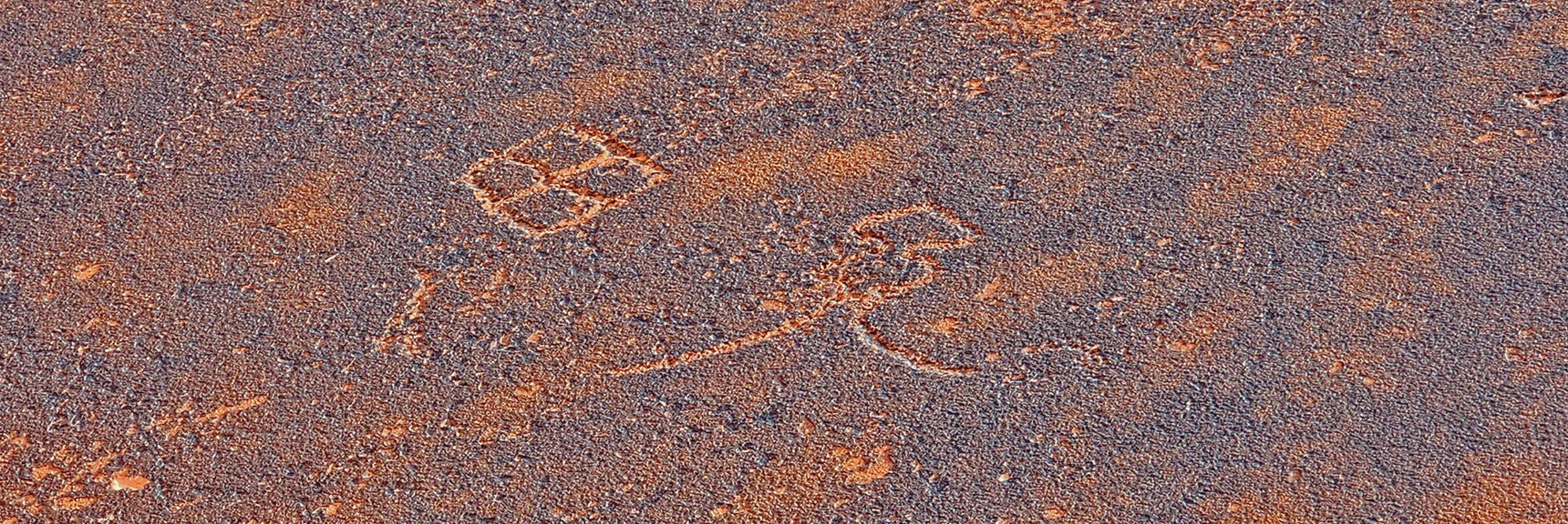 Native Americans Etched Through Thin Iron Oxidative Layer to Expose Lighter Rock | Grand Circle Loop | Red Rock Canyon National Conservation Area, Nevada