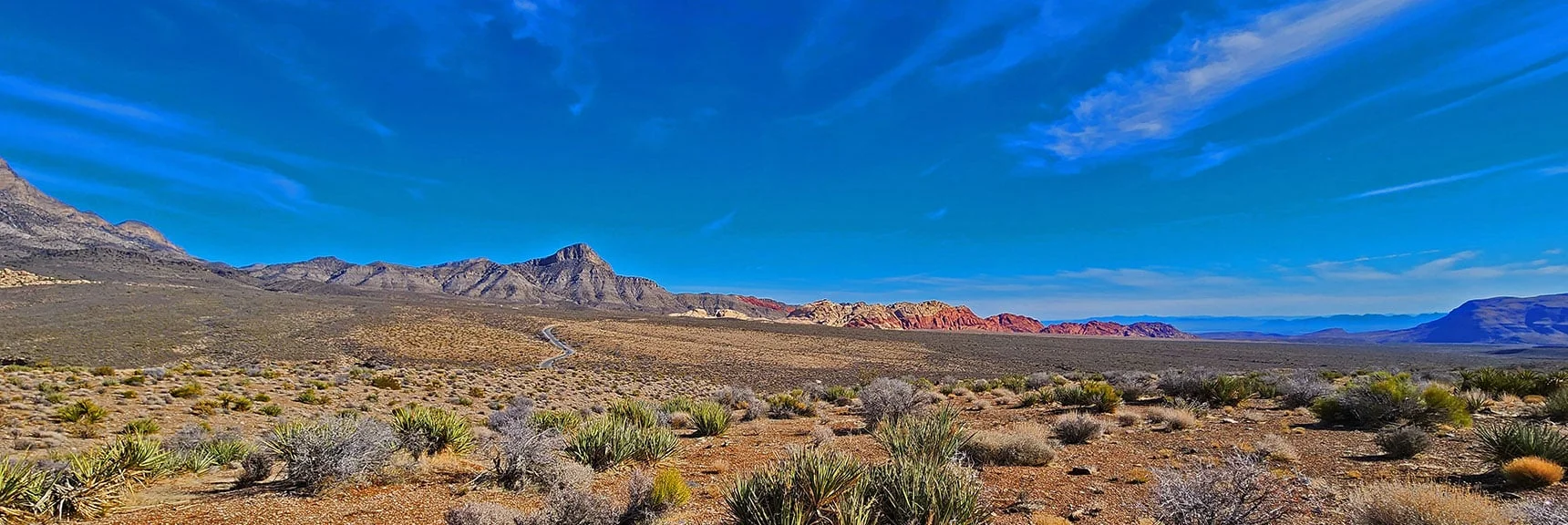 Turn Toward Turtlehead Peak While Skirting South Base of White Rock Mountain | Grand Circle Loop | Red Rock Canyon National Conservation Area, Nevada