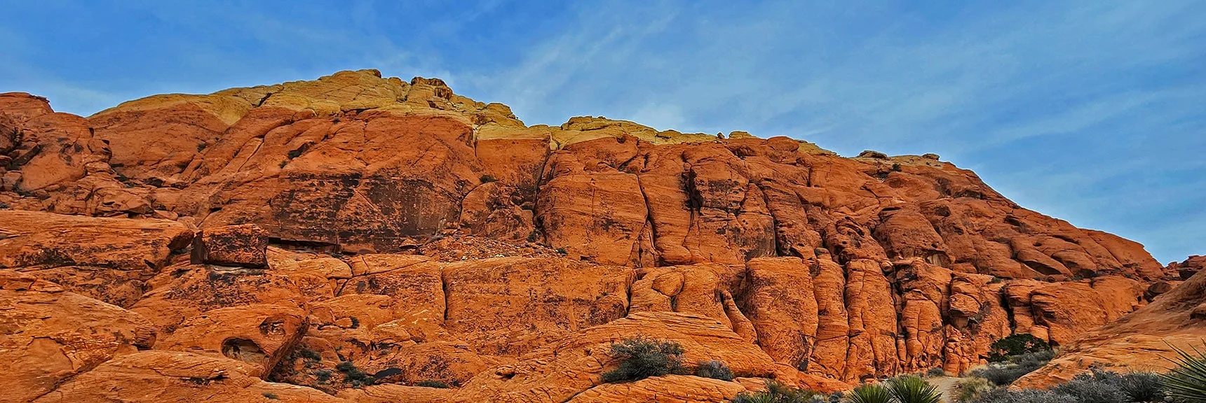From a Distance the Calico Hills Look Small. Close Up There are 100ft Vertical Cliffs | Grand Circle Loop | Red Rock Canyon National Conservation Area, Nevada
