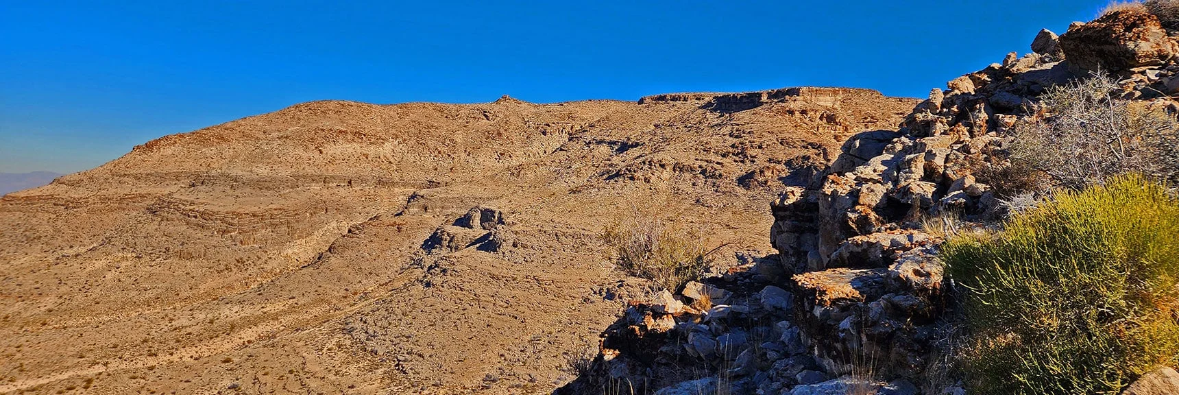 View Across Skull Canyon to Bomb Voyage/Muffin Trail and High Eastern Ridge | Eastern Outer Circuit | Blue Diamond Hill | Red Rock Canyon, Nevada