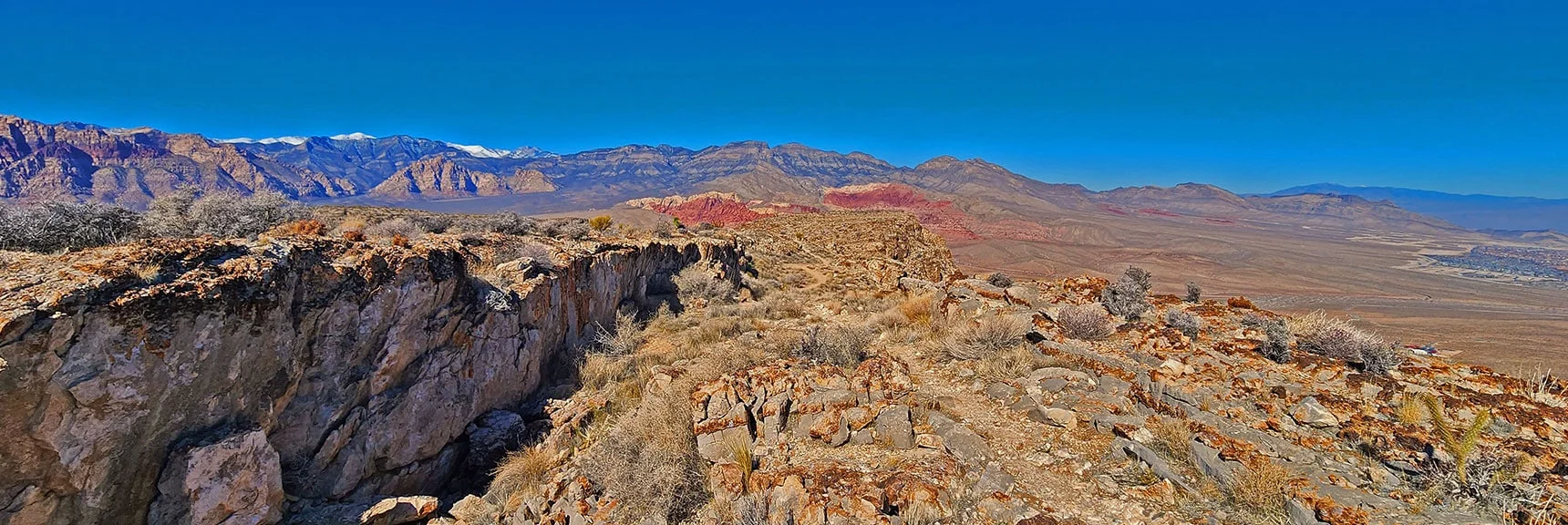 Overlook Ridge Trail Stretching North | Eastern Outer Circuit | Blue Diamond Hill | Red Rock Canyon, Nevada