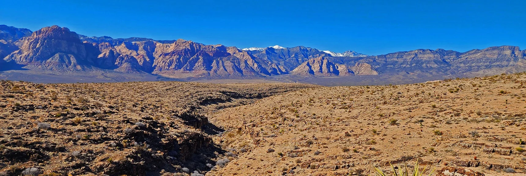View Down Upper Skull Canyon While Descending Bone Shaker Trail | Eastern Outer Circuit | Blue Diamond Hill | Red Rock Canyon, Nevada
