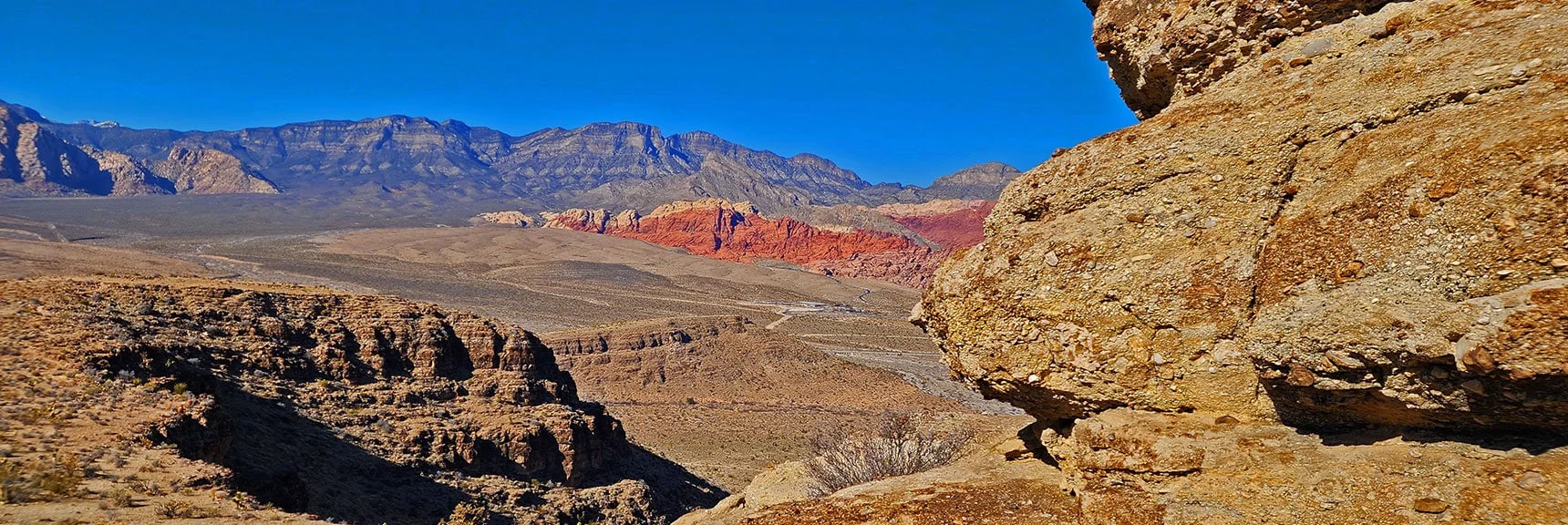 Lower Skull Canyon View While Descending Bone Shaker Trail | Eastern Outer Circuit | Blue Diamond Hill | Red Rock Canyon, Nevada