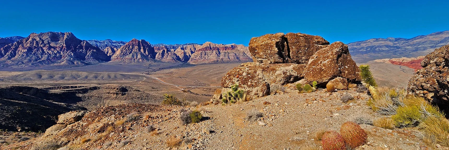 Rainbow Mountains & Keystone Thrust Backdrop to Northeastern High Ridge | Eastern Outer Circuit | Blue Diamond Hill | Red Rock Canyon, Nevada