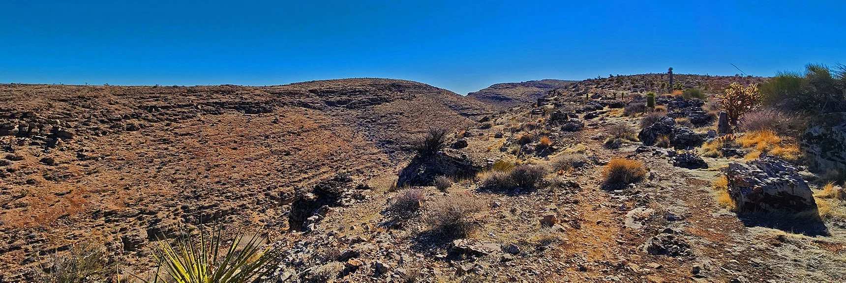 High Ridge Furthest East (Left). View South. | Eastern Outer Circuit | Blue Diamond Hill | Red Rock Canyon, Nevada