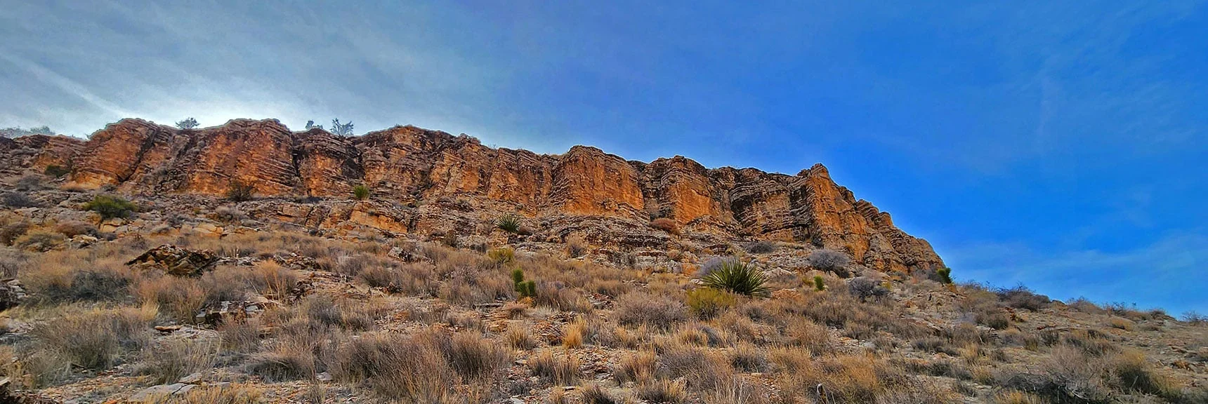 Bone Shaker Trail Ridge Above Cliffs to the West | Western Outer Circuit | Blue Diamond Hill | Red Rock Canyon, Nevada