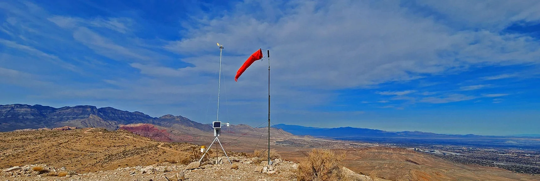 Arrival on Windsock Hill, Looking South | Western Outer Circuit | Blue Diamond Hill | Red Rock Canyon, Nevada