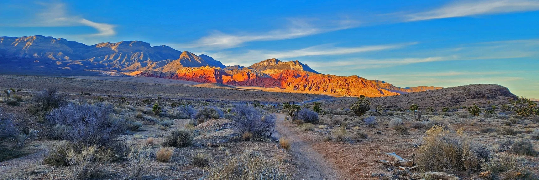 La Madre Mountains, Turtlehead Peak, Damsel Peak, Calico Hills Sunset | Western Trails and Ridges | Blue Diamond Hill | Red Rock Canyon, Nevada