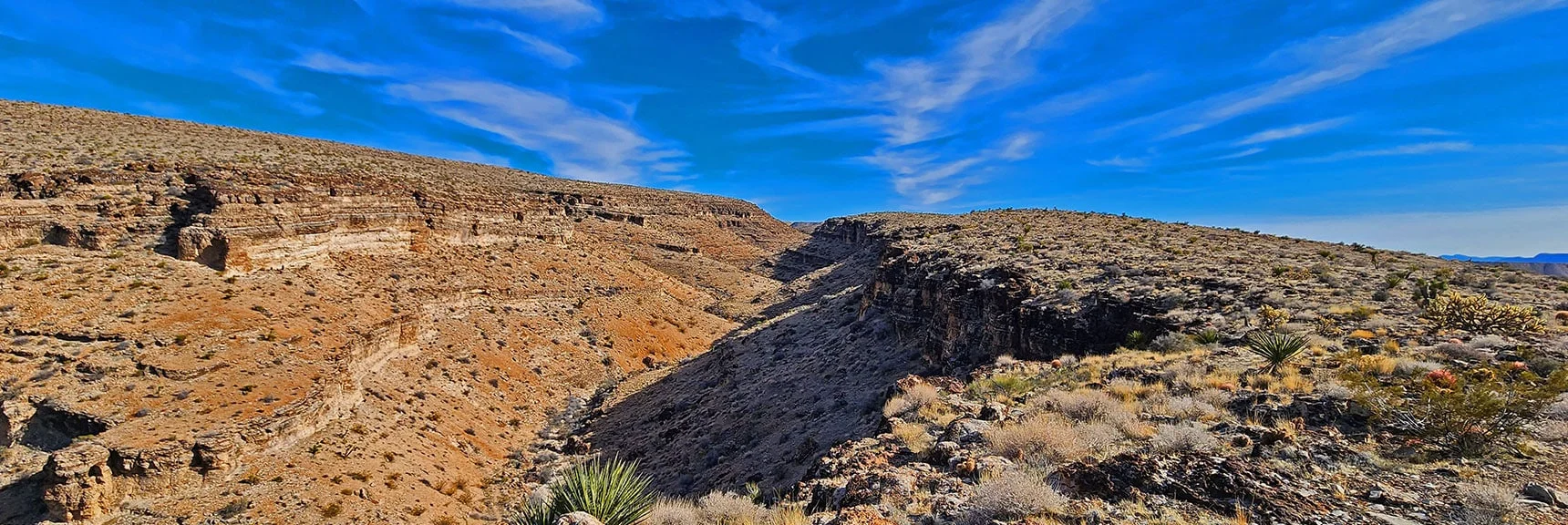 2nd Finger Ridge View of Upper Cowboy Canyon | Western Trails and Ridges | Blue Diamond Hill | Red Rock Canyon, Nevada