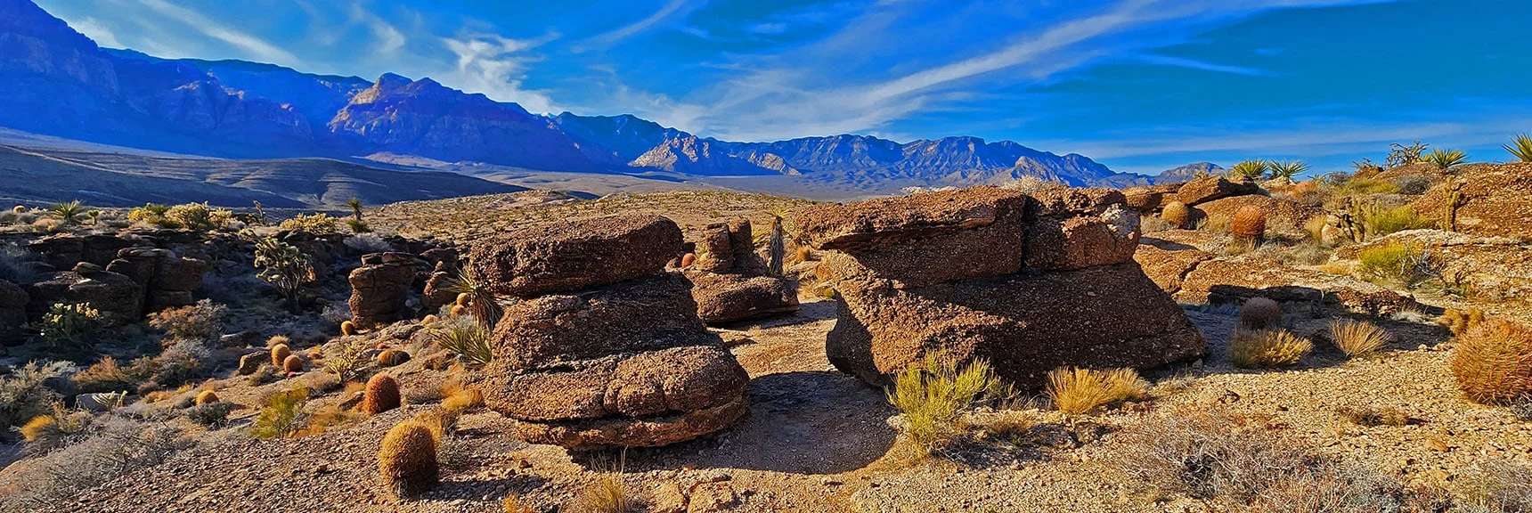 Trail Weaves Among Pillars. Got Caught Going in Circles! | Western Trails and Ridges | Blue Diamond Hill | Red Rock Canyon, Nevada