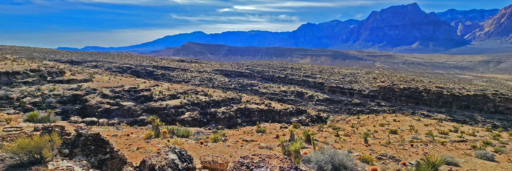 Lower Tip of First Finger Ridge from Second Finger Ridge | Western Trails and Ridges | Blue Diamond Hill | Red Rock Canyon, Nevada