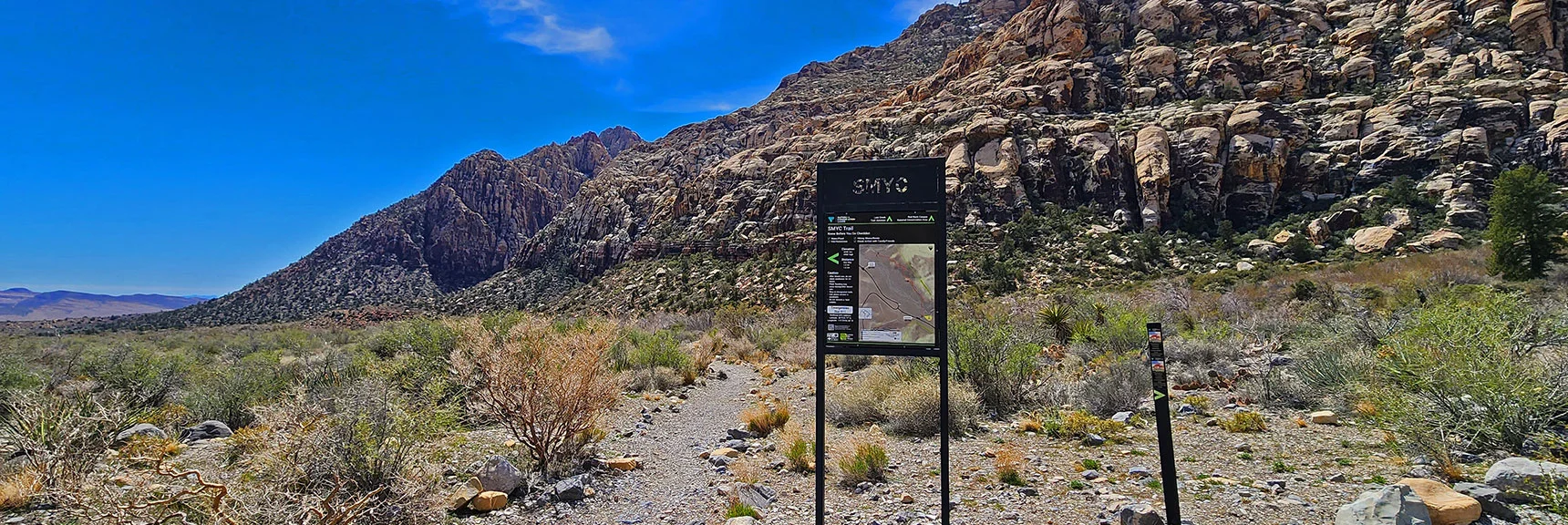 View South to Ice Box Canyon from Northern SMYC Trailhead Along Entire Length of Trail | SMYC Trail | Red Rock Canyon National Conservation Area, Nevada | David Smith | LasVegasAreaTrails.com