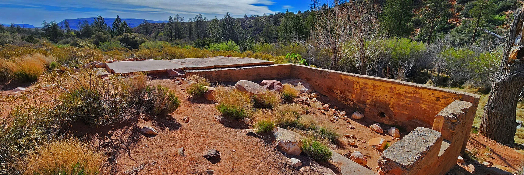 Site of Horace & Glenda Wilson 1920's Home in Pine Creek Canyon | Knoll Trail | Red Rock Canyon National Conservation Area, Nevada | David Smith | LasVegasAreaTrails.com