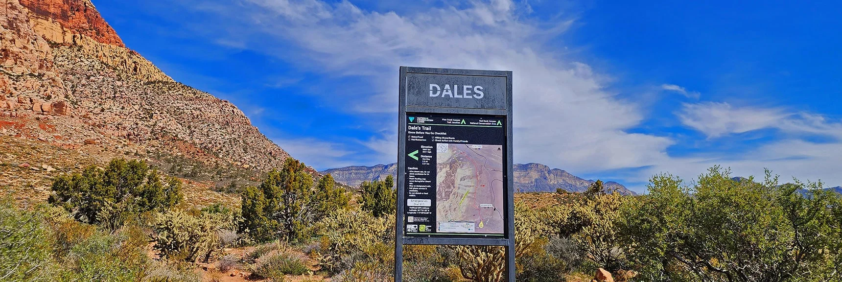 Arrival at Dales Southern Trailhead, Nest Stretch on Rainbow Mts. E Baseline Trails | Knoll Trail | Red Rock Canyon National Conservation Area, Nevada | David Smith | LasVegasAreaTrails.com