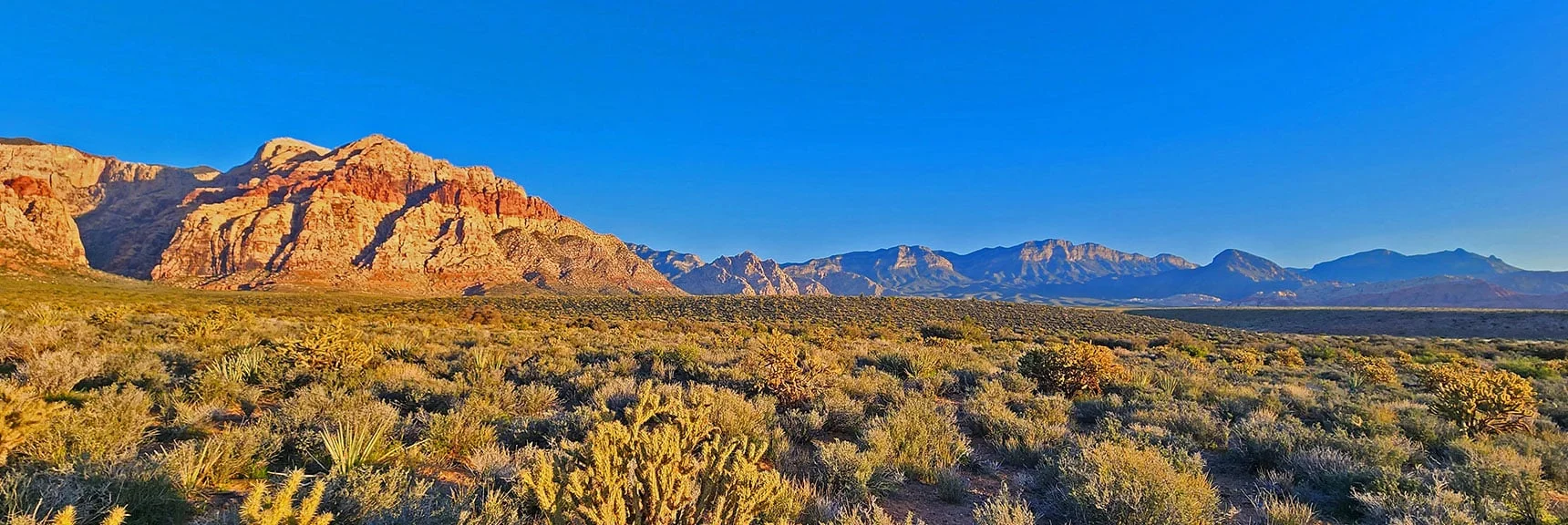 La Madre Mountain Cliffs from Scenic Drive | Knoll Trail | Red Rock Canyon National Conservation Area, Nevada | David Smith | LasVegasAreaTrails.com