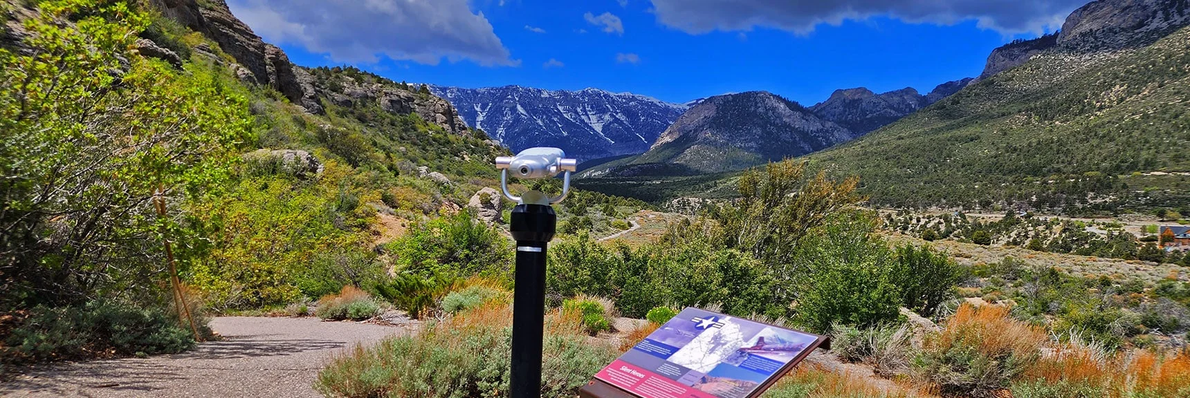 Telescope for Viewing Nov 17, 1955 C-54 Plane Crash Site | Escarpment Trail | Mt Charleston Wilderness | Spring Mountains, Nevada