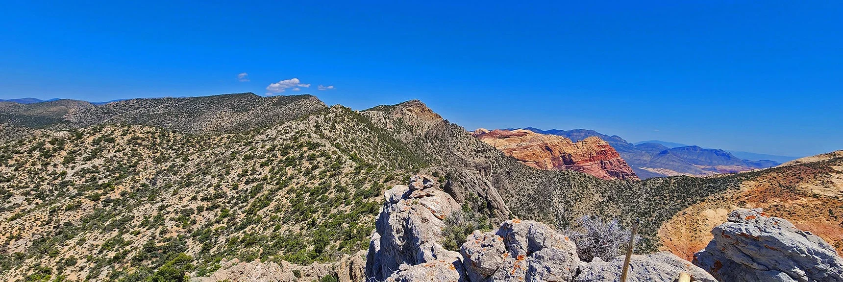 Ridgeline Heading North from Mt. Wilson Area | Mt Wilson to Hidden Peak | Upper Crest Ridgeline | Rainbow Mountain Wilderness, Nevada