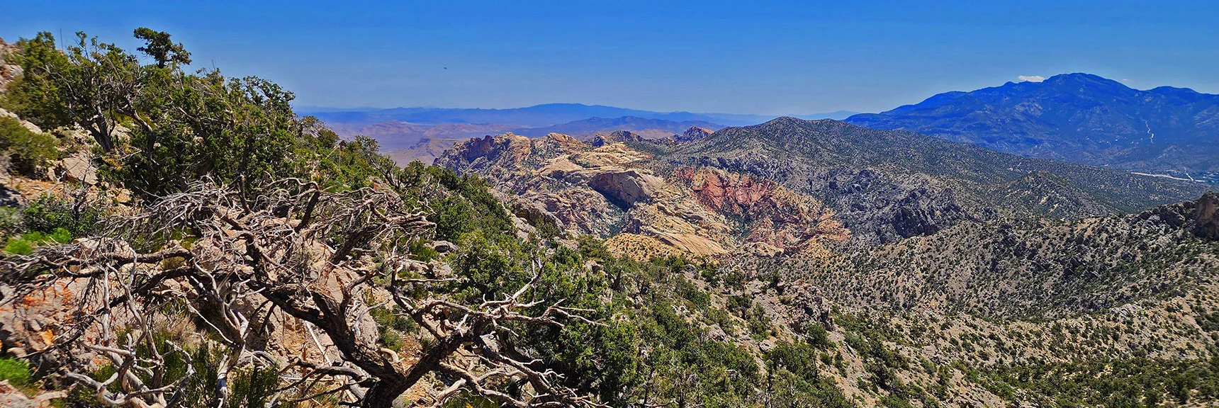 Hidden Peak, Monument Peak, Black Velvet Peak and Windy Peak on South Ridgeline | Mt Wilson to Hidden Peak | Upper Crest Ridgeline | Rainbow Mountain Wilderness, Nevada