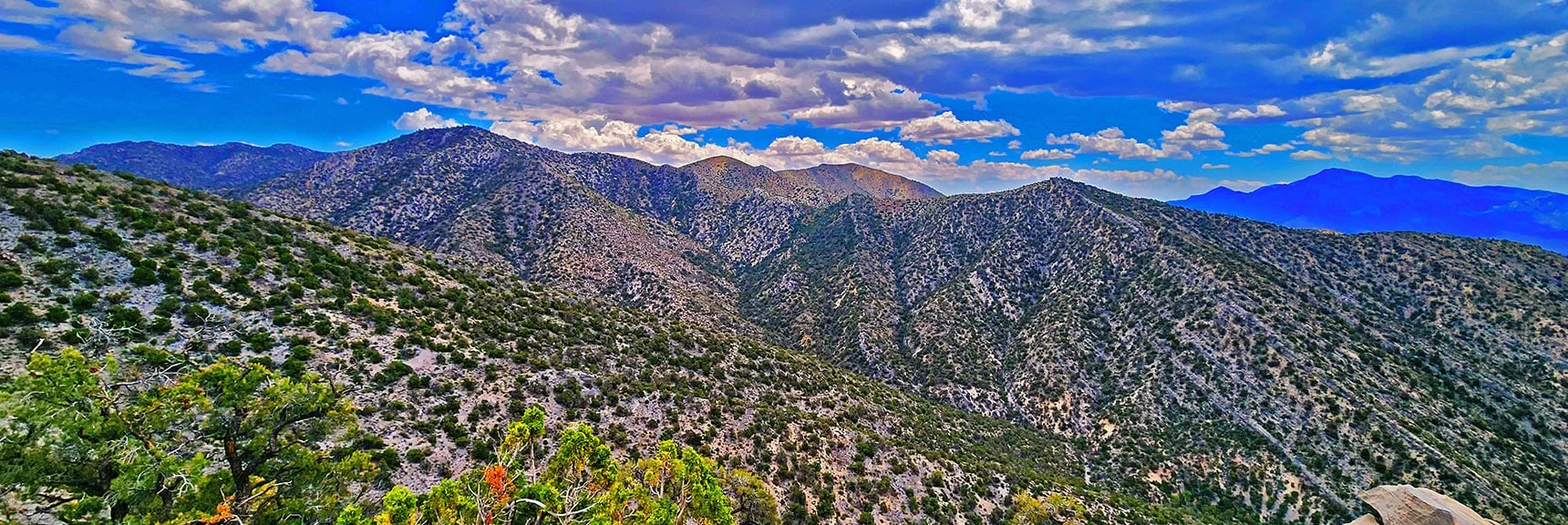 View East Toward Rainbow Mts. Upper Portion of South Ridge and Upper Ridgeline Beyond. | Juniper Peak to Mt. Wilson | Rainbow Mountains Upper Crest Ridgeline, Nevada