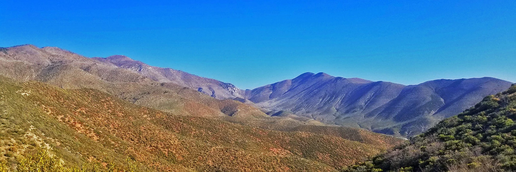 Griffith Peak (left), Wilson Ridge Ascending to Harris Mt. (right). | Wilson Ridge | Lovell Canyon, Nevada