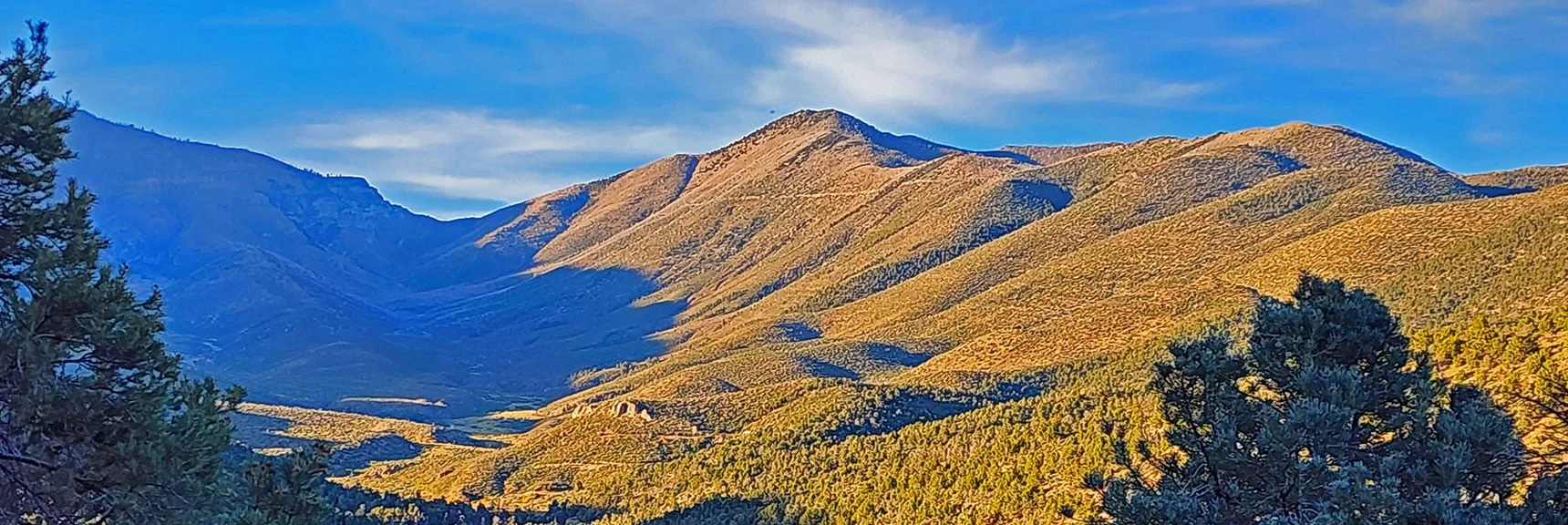View Up Wilson Ridge to Harris Mountain. | Griffith Shadow Loop | Lovell Canyon, Nevada