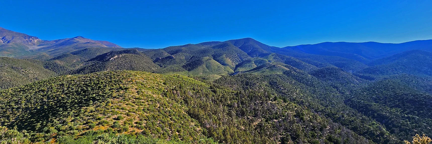 Approach Ridge Forms a Crescent Shaped Route to Wilson Ridge South High Point | Wilson Ridge Lovell Canyon Loop | Lovell Canyon, Nevada