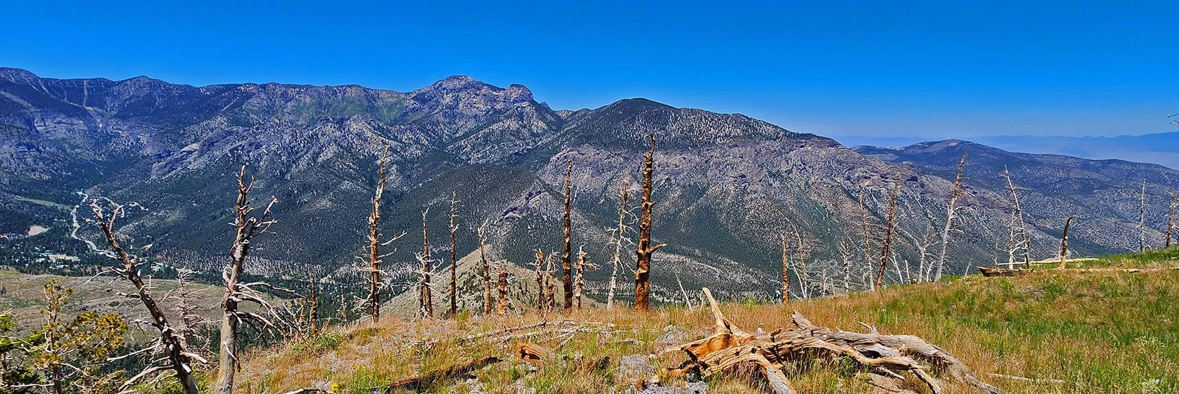 Kyle Canyon North Rim, Mummy Mt, Fletcher Peak, Angel Peak. | Fletcher Canyon to Harris Mountain Summit | Mt Charleston Wilderness, Nevada