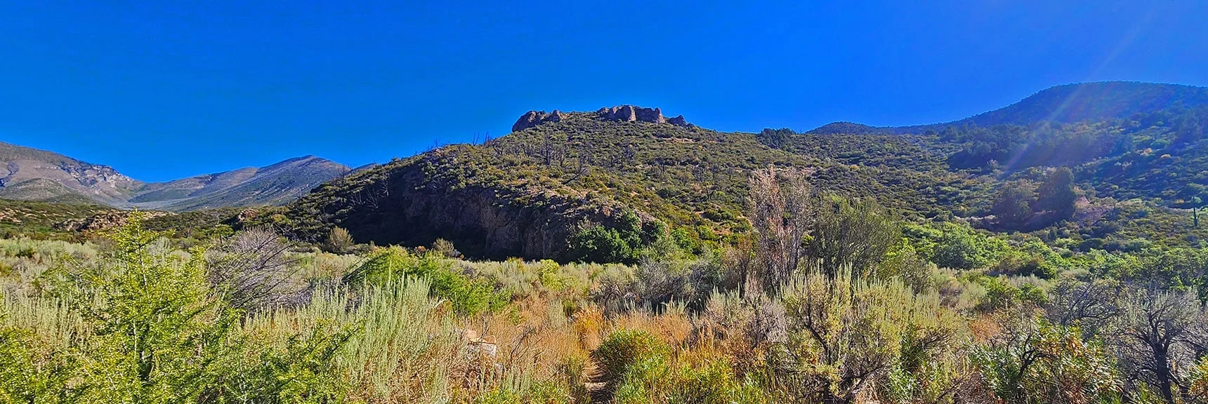 Cross Canyon, Wilson Ridge Ascent Begins Just Past Rocky Ridge. | Wilson Ridge / Sexton Ridge Circuit | Lovell Canyon, Nevada
