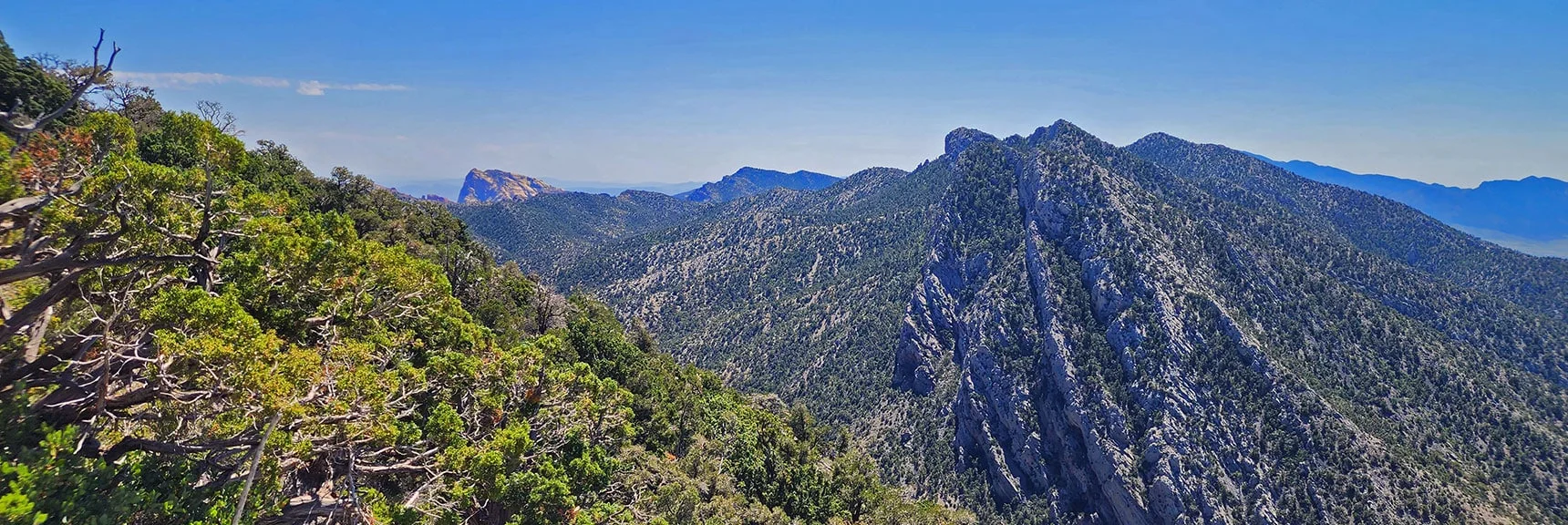 Jagged Wilson Ridge South of Rocky Gap Road. Compare to Gentler Hills North. | Red Rock Summit | Lovell Canyon & Rainbow Mountain Wilderness, Nevada