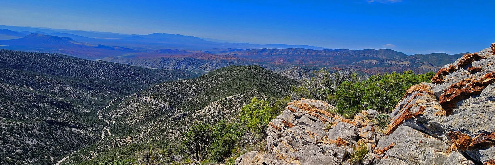 Ridgelines Across Lovell Canyon on its West Side. | Red Rock Summit | Lovell Canyon & Rainbow Mountain Wilderness, Nevada