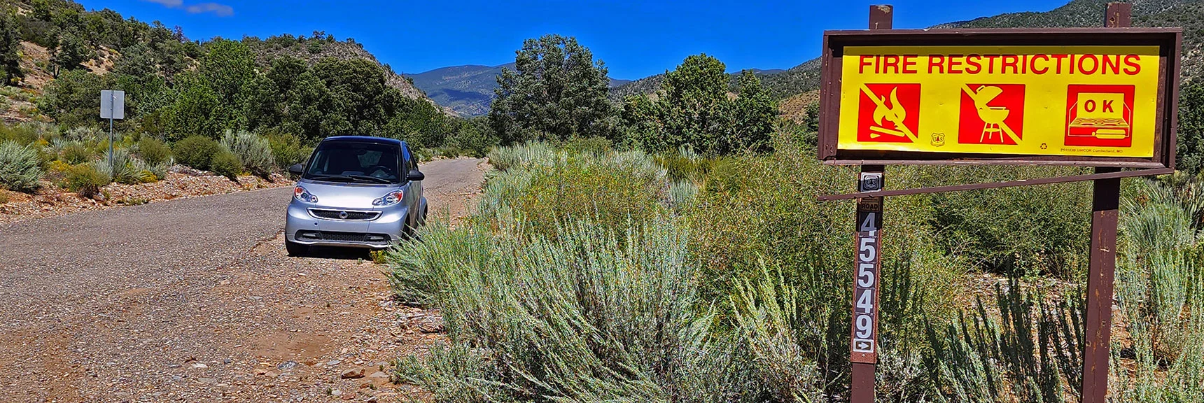 Back at "The Beast" on Lovell Canyon Road. Will Return to Ascend Wilson Ridge Approach Ridges | Rocky Gap Rd to Bridge Mt Trailhead | Lovell Canyon, Nevada