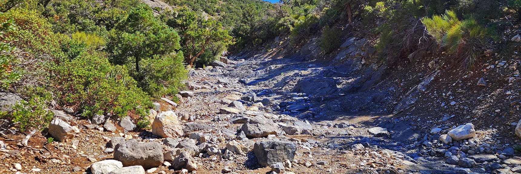 Here's a Stretch That Helped Put the Word "Rocky" in Rocky Gap Road. | Rocky Gap Rd to Bridge Mt Trailhead | Lovell Canyon, Nevada
