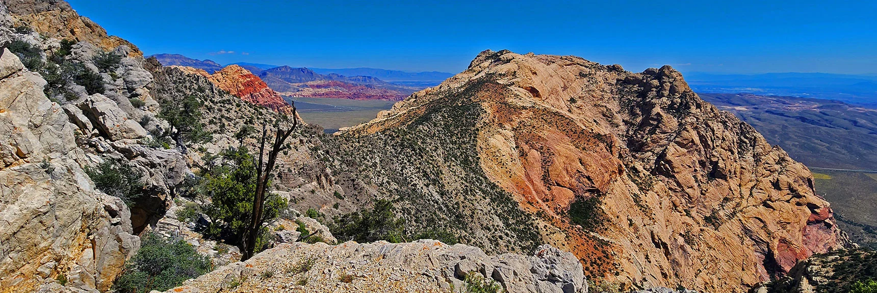 Arrival on Rainbow Mts. Upper Crest Ridgeline Across from Mt. Wilson Summit | Mt Wilson to Juniper Peak | Rainbow Mountains Upper Crest Ridgeline | Rainbow Mountain Wilderness, Nevada