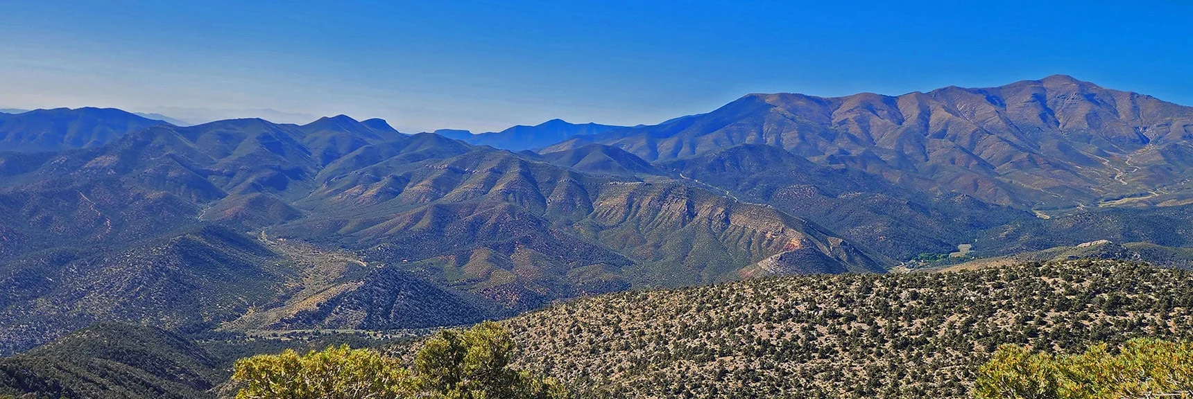 View Northwest Up Lovell Canyon from Torino Ranch to Griffith Peak. | Red Rock Summit Loop | Wilson Ridge | Lovell Canyon, Nevada