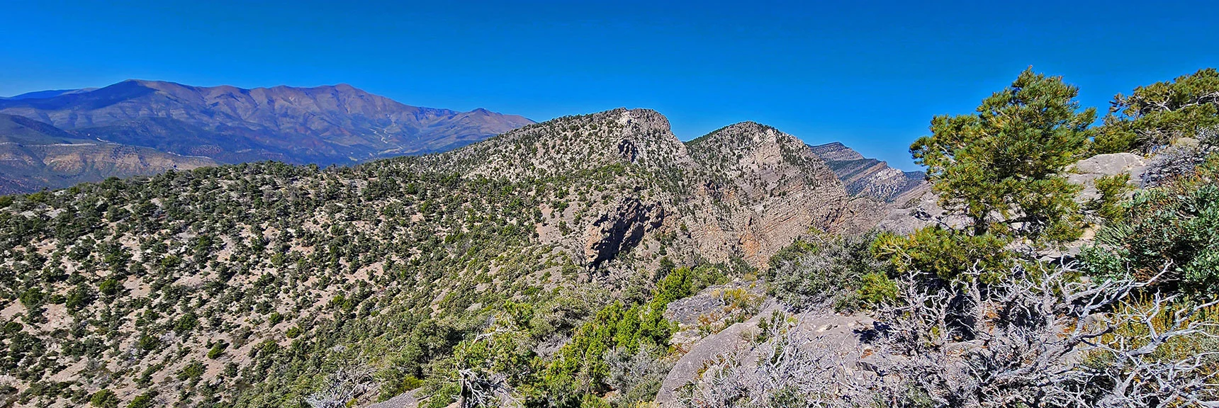 View of Wilson Ridge from Red Rock Summit | Red Rock Summit Loop | Wilson Ridge | Lovell Canyon, Nevada