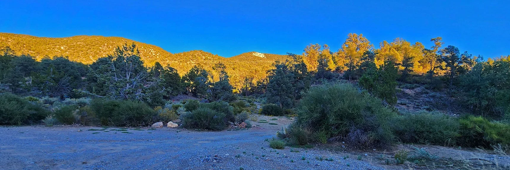 Arrival at Intersection of Lovell Canyon Rd and Forrest Rd #25930. | Red Rock Summit Loop | Wilson Ridge | Lovell Canyon, Nevada