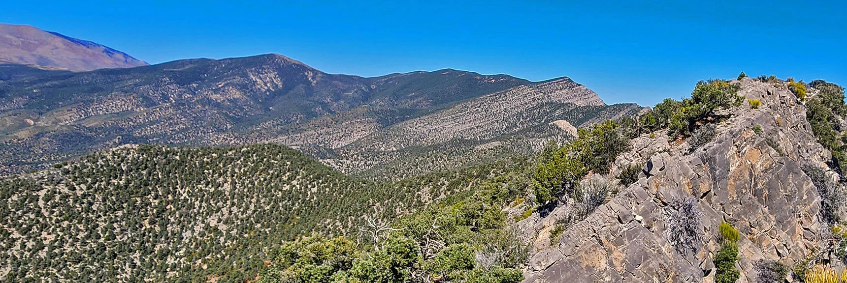 Wilson Ridgeline North to the Southern High Point. | Mini Matterhorn Pinnacle | Wilson Ridge | Lovell Canyon, Nevada