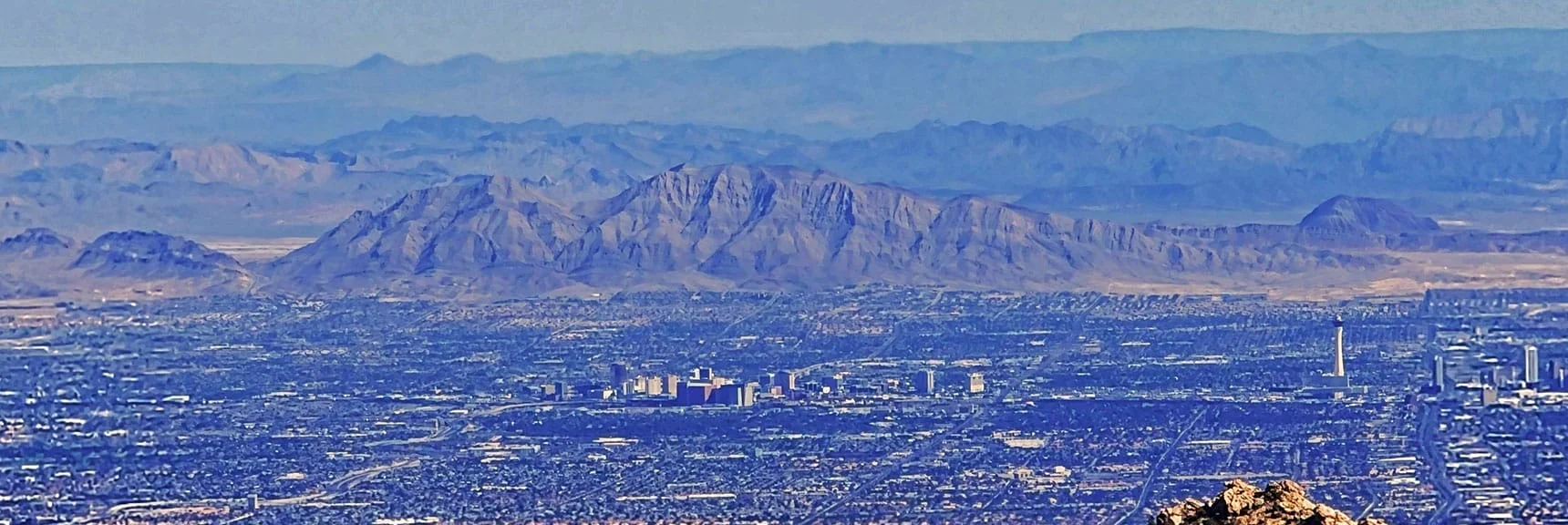 Frenchman Mountain Across Las Vegas Valley. | Mini Matterhorn Pinnacle | Wilson Ridge | Lovell Canyon, Nevada