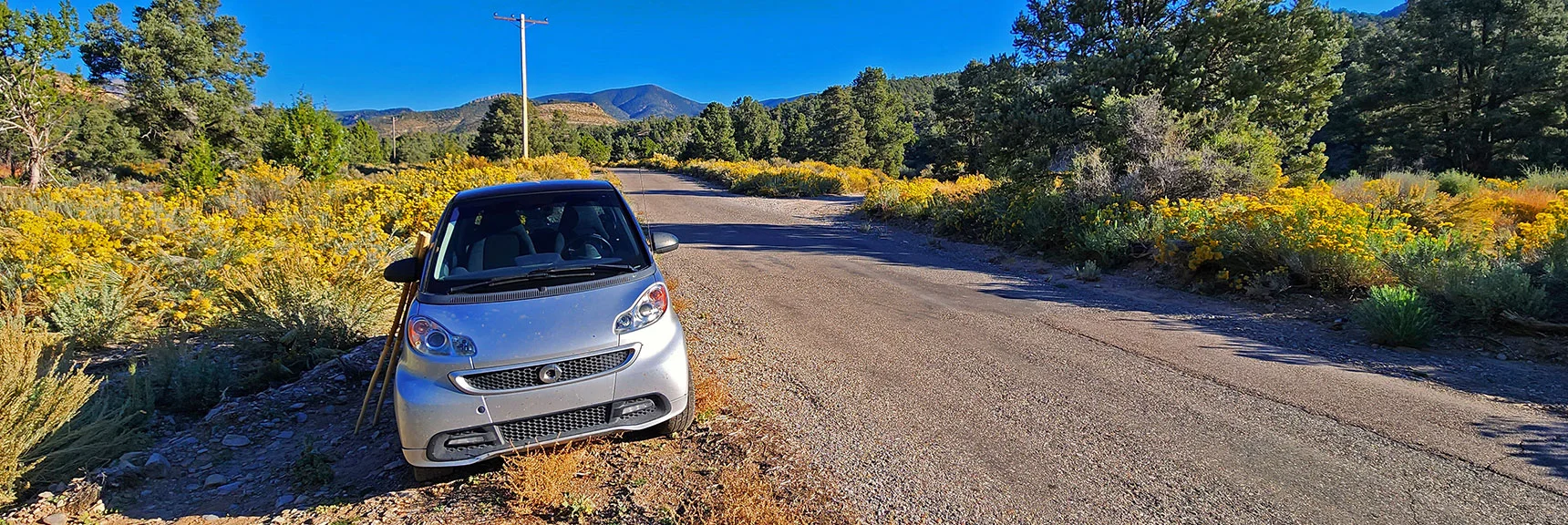 Start Point on Lovell Canyon Rd About 1,000ft Below CC Spring Rd Intersection | Mini Matterhorn Pinnacle North Twin | Wilson Ridge | Lovell Canyon & Rainbow Mountains, Nevada