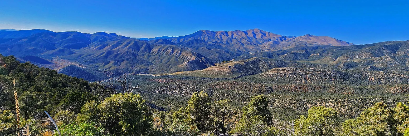 View North to Upper Lovell Canyon and Mt. Charleston Wilderness. | Mini Matterhorn Pinnacle North Twin | Wilson Ridge | Lovell Canyon & Rainbow Mountains, Nevada