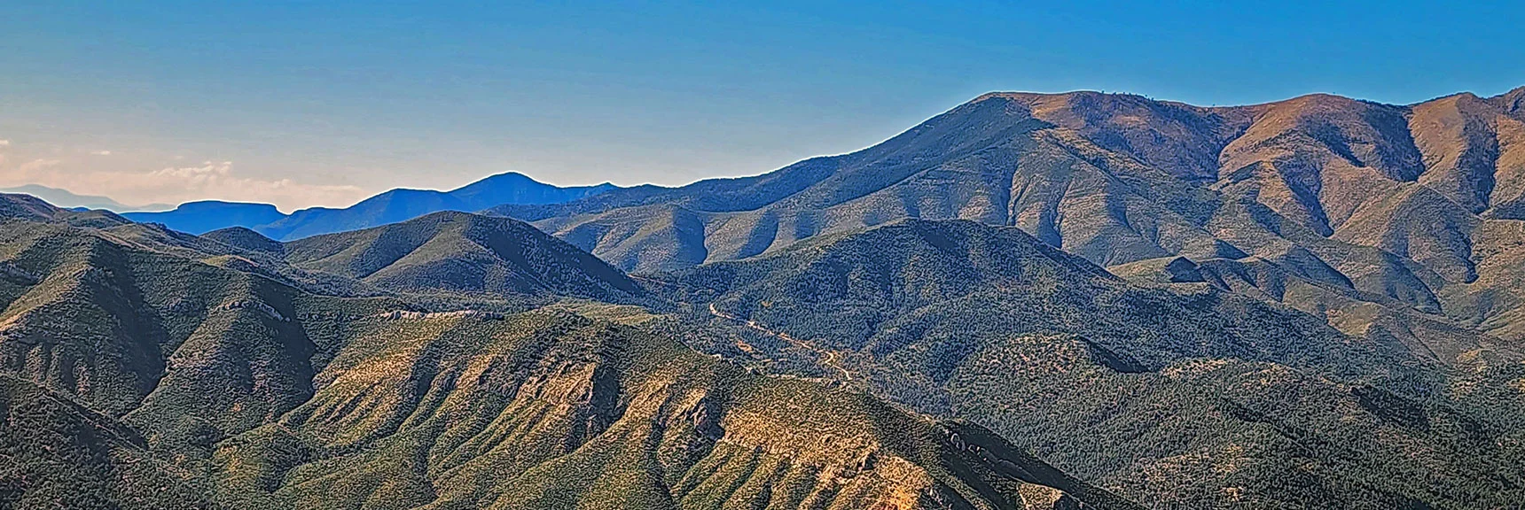 Sexton Ridge from Lovell Summit Road Could be a Streamlined Approach to Griffith Peak. | Mini Matterhorn Pinnacle North Twin | Wilson Ridge | Lovell Canyon & Rainbow Mountains, Nevada