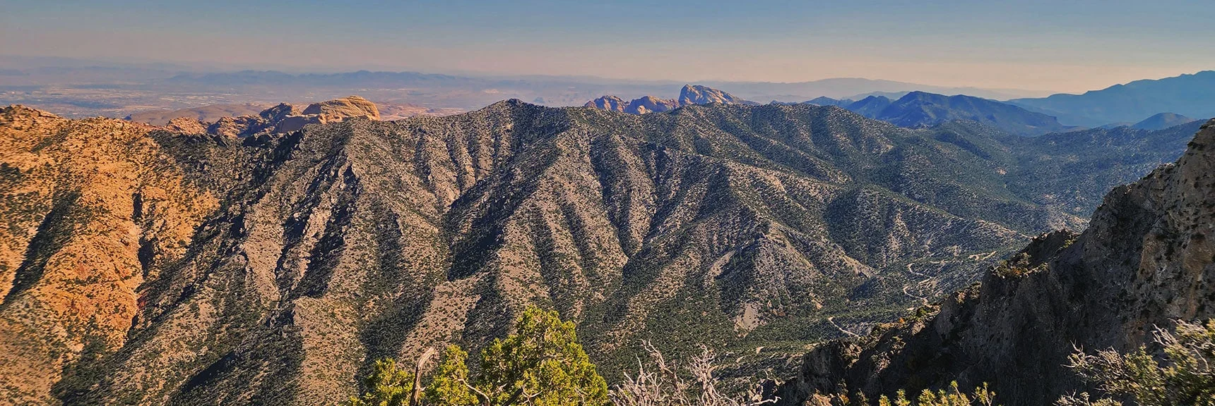 View East to Rainbow Mts. Upper Crest Ridgeline and Beyond. | Mini Matterhorn Pinnacle North Twin | Wilson Ridge | Lovell Canyon & Rainbow Mountains, Nevada