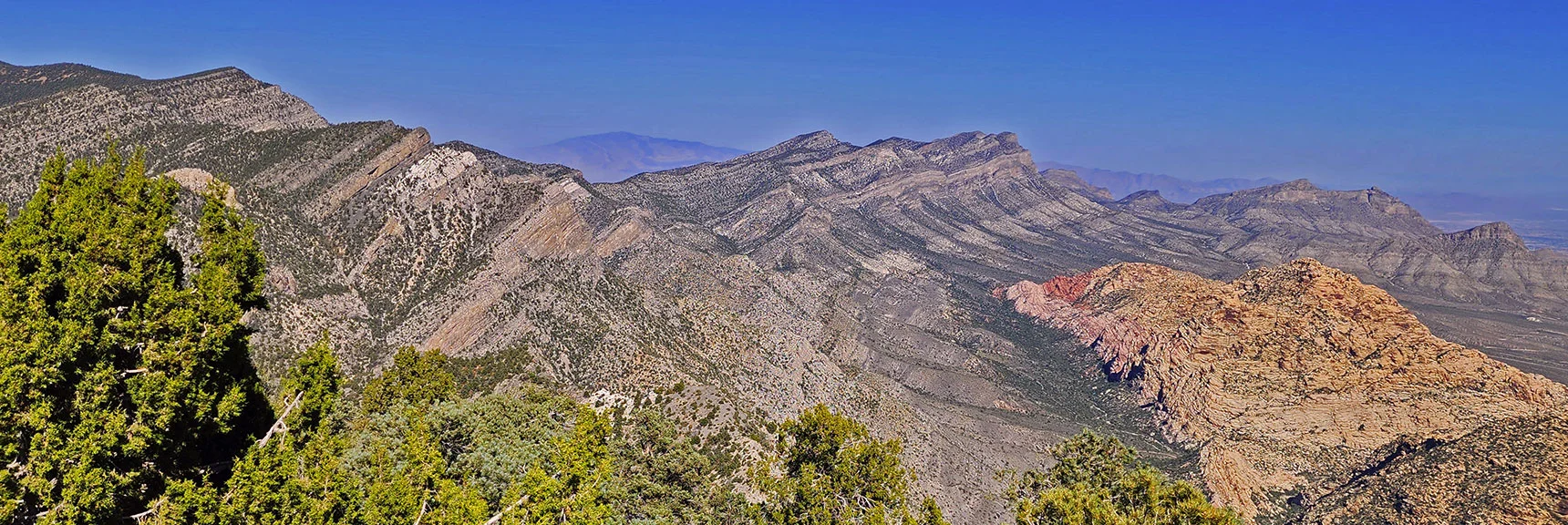 Wilson Ridgeline Meets La Madre Mts. Ridgeline Above White Rock Mt. | Mini Matterhorn Pinnacle North Twin | Wilson Ridge | Lovell Canyon & Rainbow Mountains, Nevada