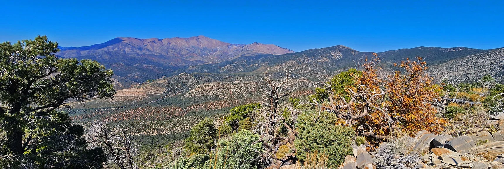 North View to Upper Lovell Canyon from that Cairn High Point. | Mini Matterhorn Pinnacle North Twin | Wilson Ridge | Lovell Canyon & Rainbow Mountains, Nevada
