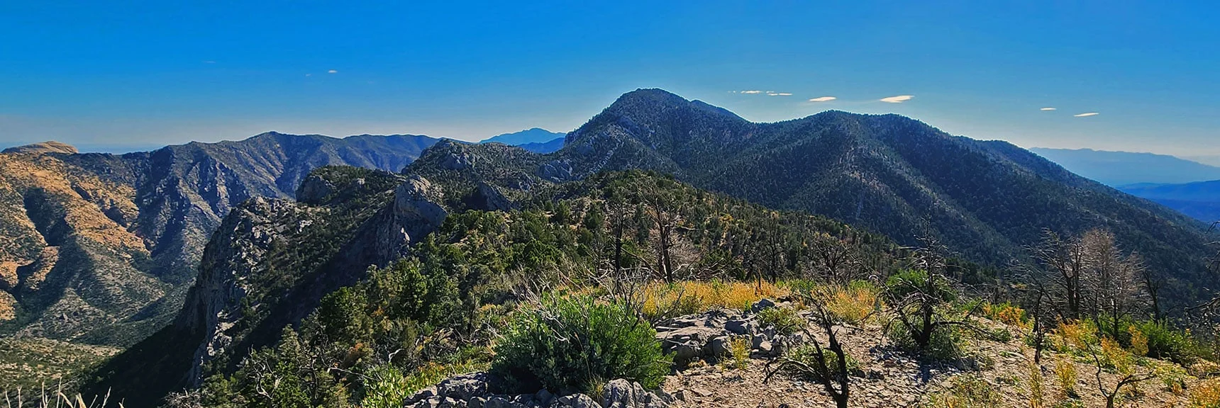 Begin Heading South on Wilson Ridgeline Toward Switchback Spring Pinnacle | Switchback Spring Pinnacle | Wilson Ridge | Lovell Canyon, Nevada