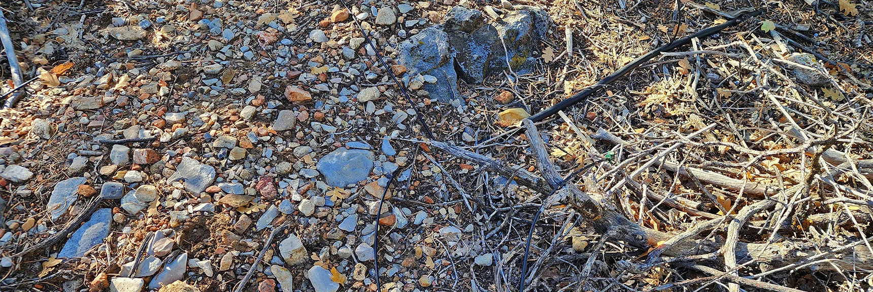 Main Irrigation Pipe and Sprinkler Pipes | Switchback Spring Pinnacle | Wilson Ridge | Lovell Canyon, Nevada