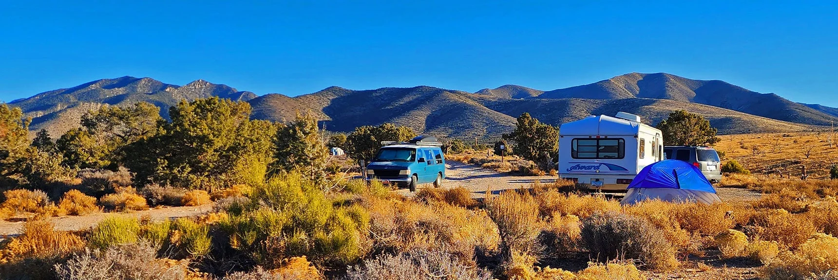 Sunrise on Saltgrass Road | Lovell Canyon Camping, Nevada | David Smith | LasVegasAreaTrails.com