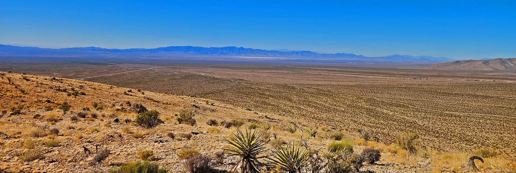 View West Toward Pahrump, Black Mts., Funeral Mts., Death Valley Beyond | Landmark Bluff | Lovell Canyon, Nevada