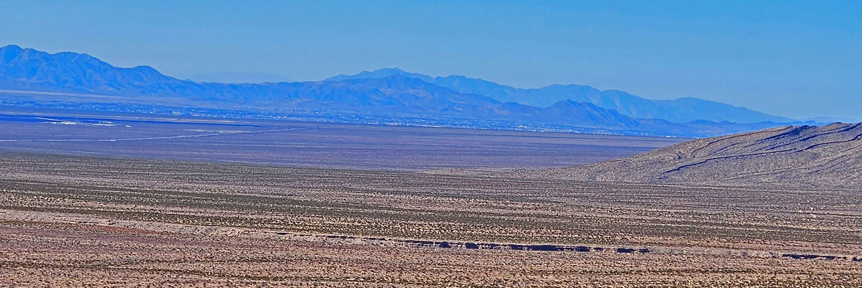 View to Pahrump and Mountains Beyond. | Landmark Bluff | Lovell Canyon, Nevada
